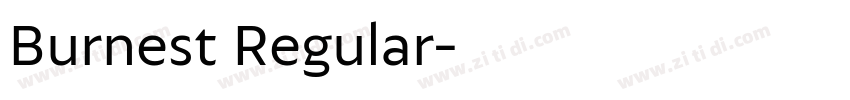 Burnest Regular字体转换